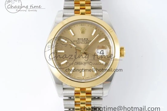 MiroTime 0124 Breathable DateJust 41 SS YG Polished Bezel KING 1:1 Best Edition 904L Steel YG Dial on Jubilee Bracelet VR 2221